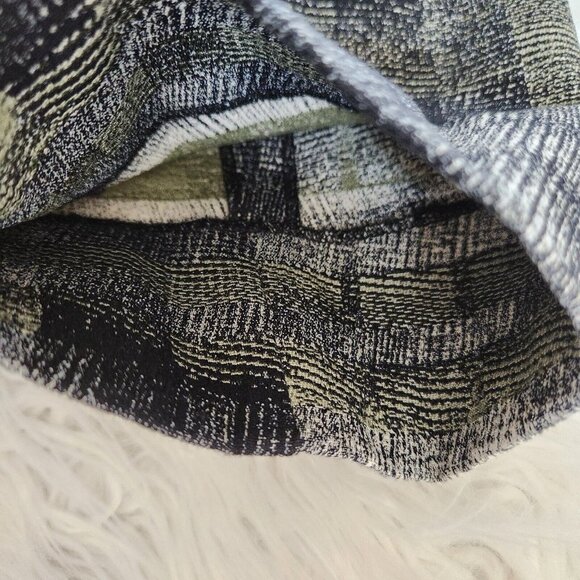 MM Lafleur Condesa Chino Pants sz 0 Jacquard Ankle Abstract Slim Dressy Stretchy - Picture 14 of 16